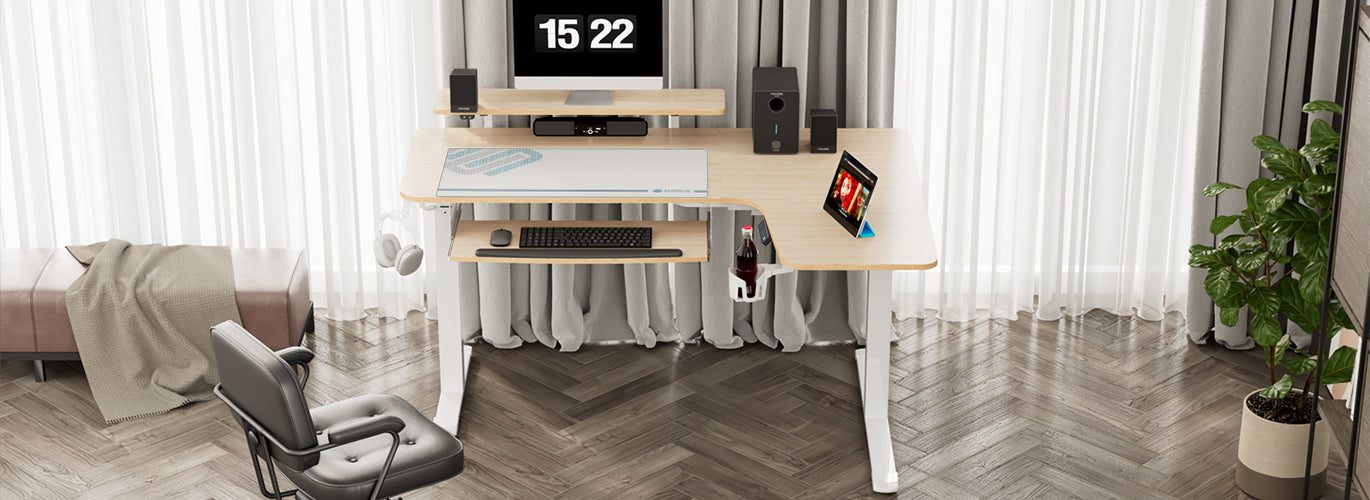 EGD-L60, Standing Desk, Maple