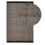 Atcham Black Pebble Wool with Cotton Rug 200 x 290cm