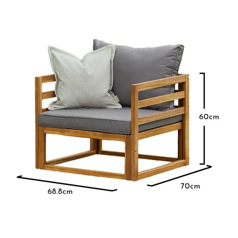 Rowan 2 Armchairs with Coffee Table