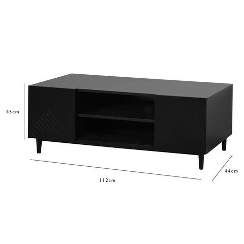 Jack TV Unit - Black - Laura James