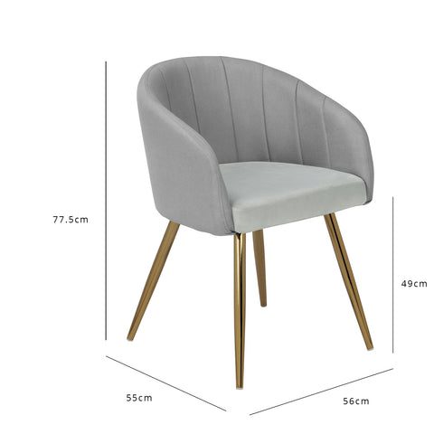 Duri light grey chair