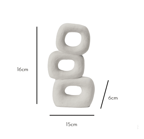 Balanced White Stone Ornament