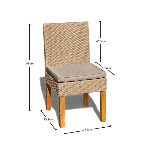 Hali Table With 4 Oliver Dining Chairs - 175cm