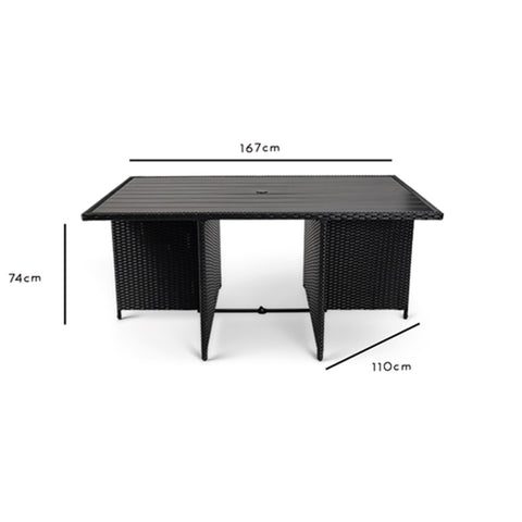 !0 Seater Cube Dining Table - Laura James