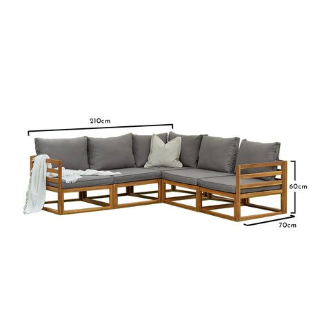 Rowan 5 Seater Sofa With Footstool and Coffee Table