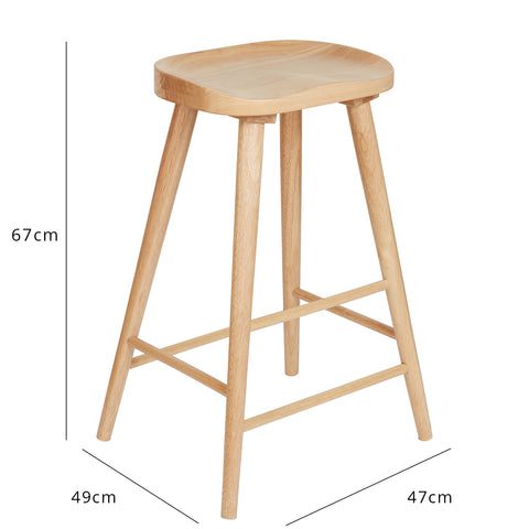 silvester bar stool - natural - Laura James