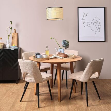 Charlie Classic Oak Dining Table Drop Leaf