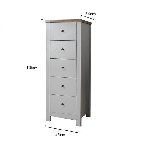 Bampton Tallboy Stone Grey - Laura James