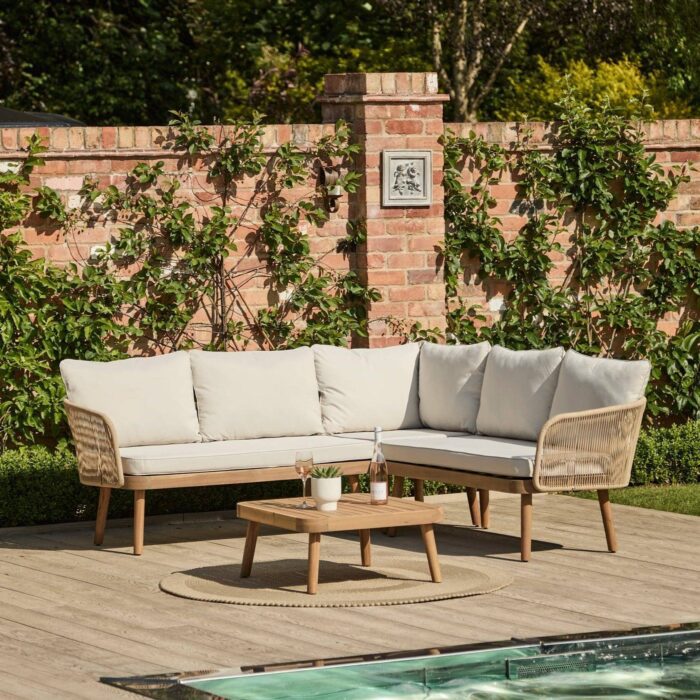 Eaden Rope Corner Coffee Set Natural