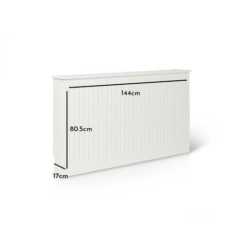 Elspeth Large Radiator Cover White - Laura James