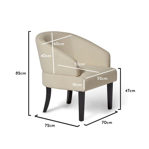Henriette Cream Armchairs - Laura James
