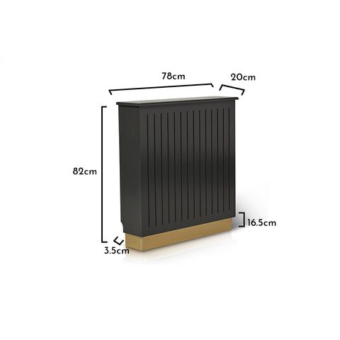Iliana Small Grey Radiator Cover - Laura James