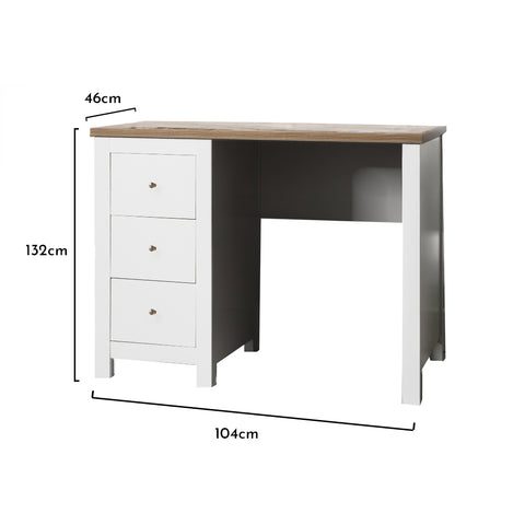 Bampton White Dressing Table - Laura James