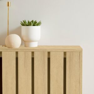 Willow Small Radiator Cover Whitewash Oak