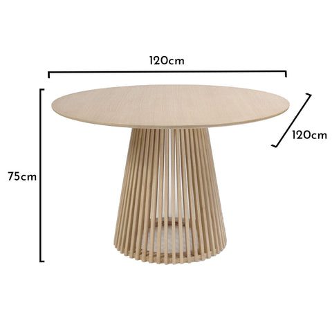 Willow 4 Seater Whitwash Dining Table Set - Freya Blue Dining Chairs with Pale Oak Legs - Laura James