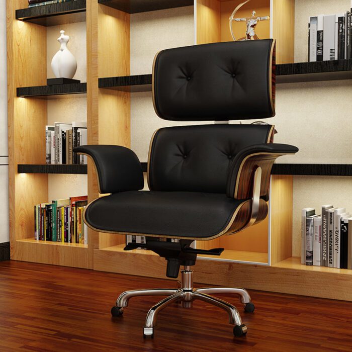 1_cedda3b5-54ce-4f7b-b2b5-a33fe072cd96 Eames Style Office Chair, Black Leather-mityhome- mityhome
