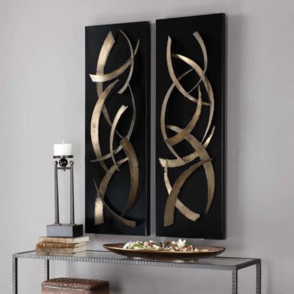 Uttermost BRUSHSTROKES METAL WALL PANELS SET OF 2